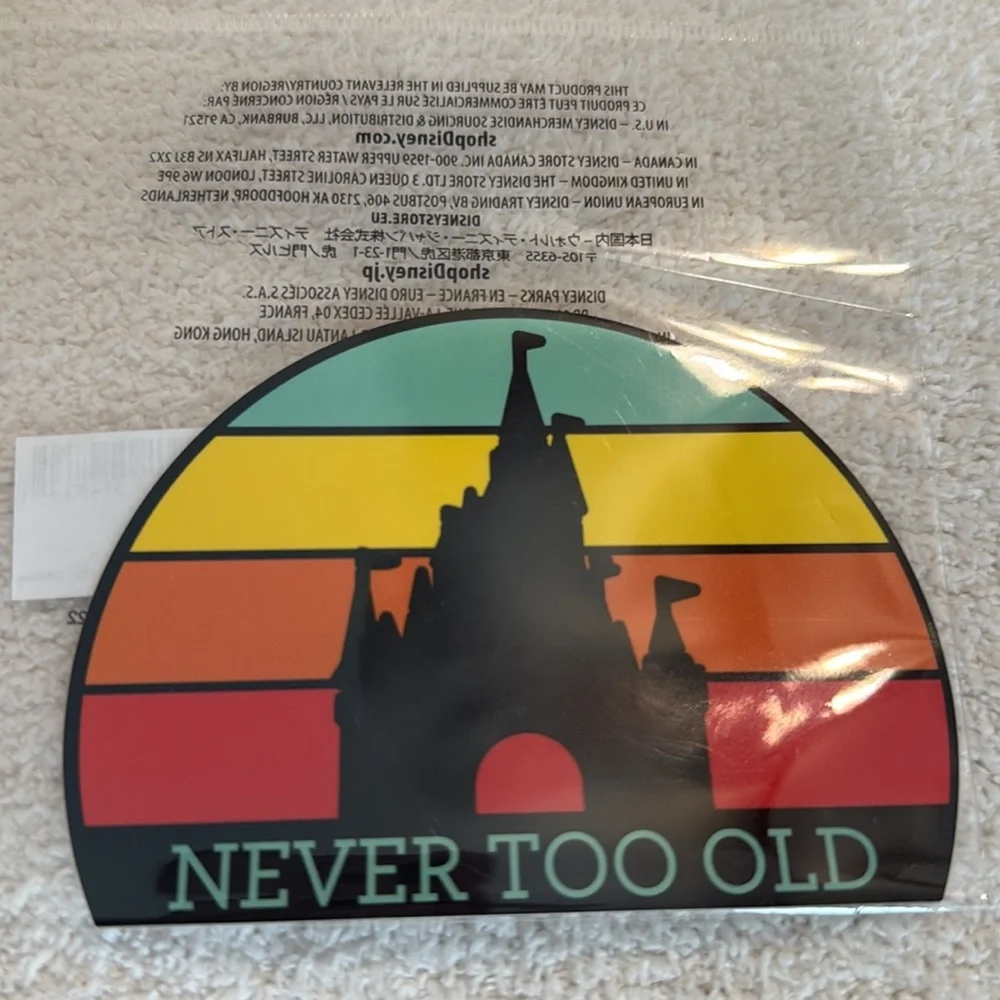 Disney Castle Sticker decal new in package